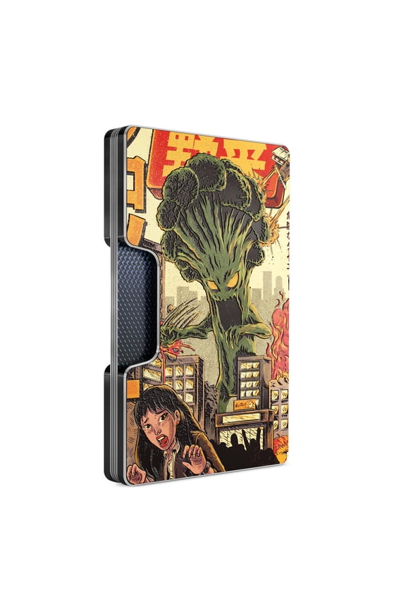 Printed Aluminum Wallet for Men - Slim Money Clip & Card Holder with Printed Finish. Enhanced RFID Blocking, Compact, Unique & Minimalist Wallets Y101