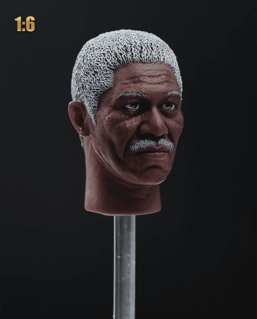 Fremego 1/6 Scale Morgan Freeman Head Sculpt For 12'' Male Action Figure Accessories Body Toys