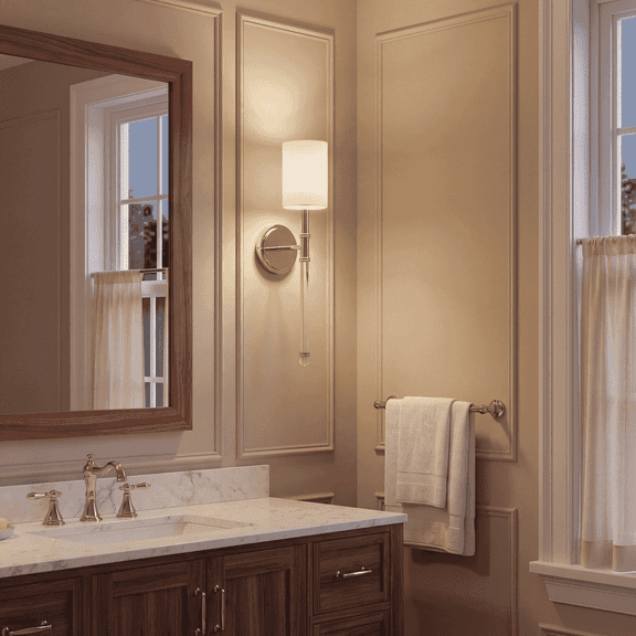 Fremont 1-Light Wall Sconce in Polished Nickel