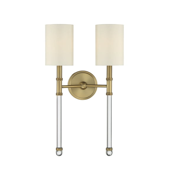 Fremont 2-Light Wall Sconce in Warm Brass