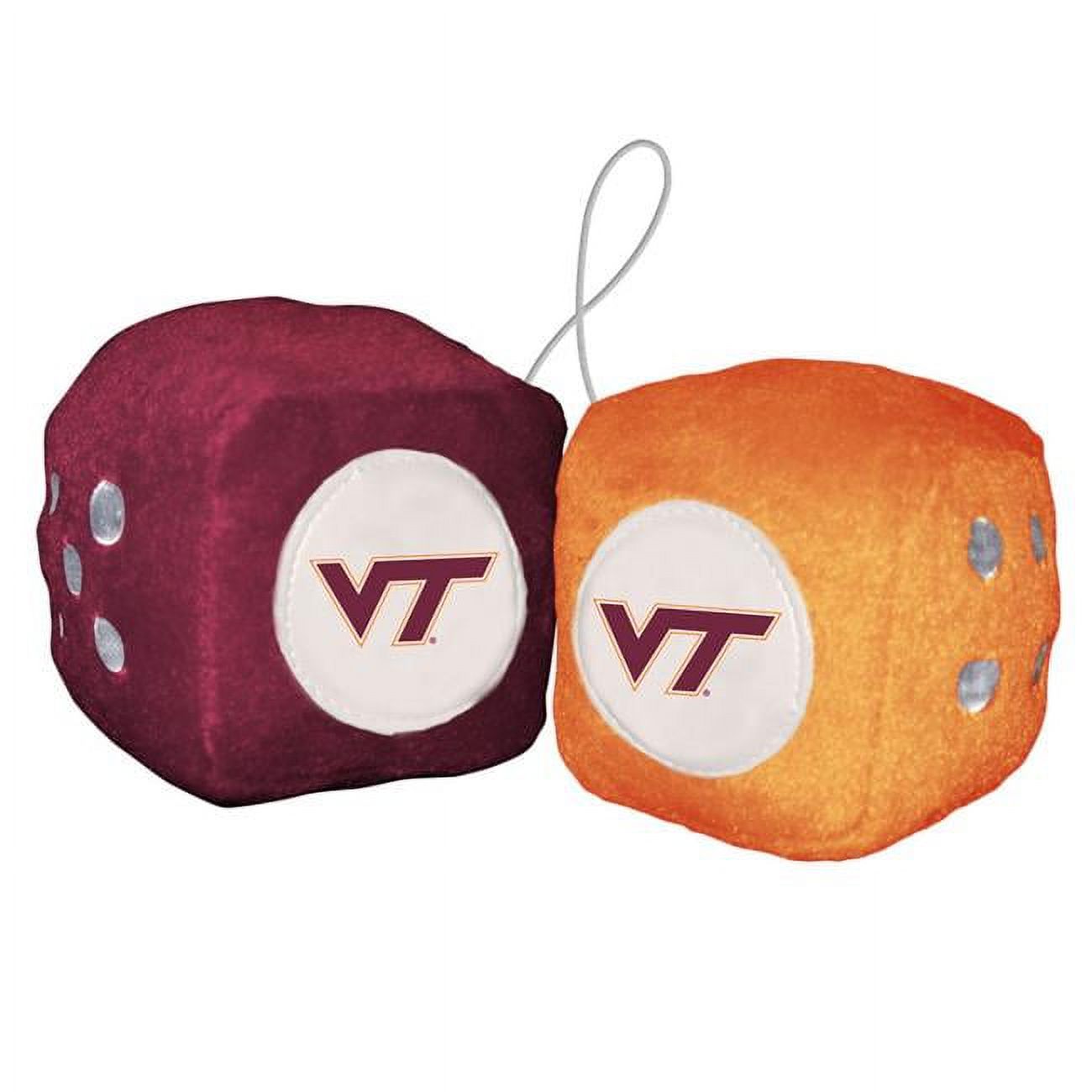 Fremont Die 2324558076 Virginia Tech Hokies Fuzzy Dice