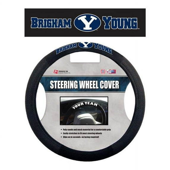 Fremont Die 2324558509 BYU Cougars Mesh Style Steering Wheel Cover