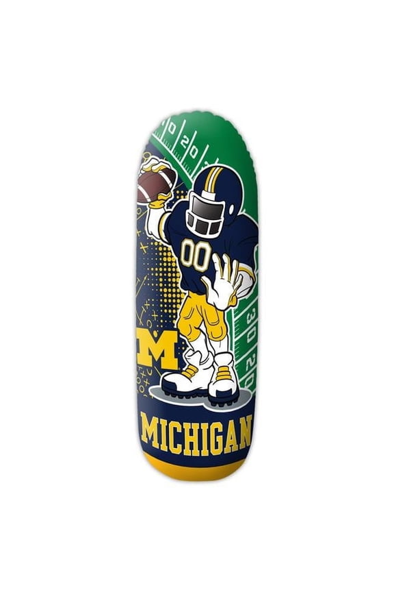 36 in. Tall Vinyl Michigan Wolverines Rookie Water Based Bop Bag