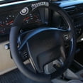 thumbnail image 1 of MLB Seattle Mariners Black Poly Suede & Mesh Steering Wheel Cover, 1 of 2