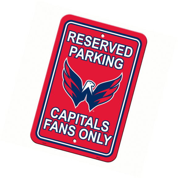 Fremont Die 80207 Washington Capitals Plastic Parking Sign
