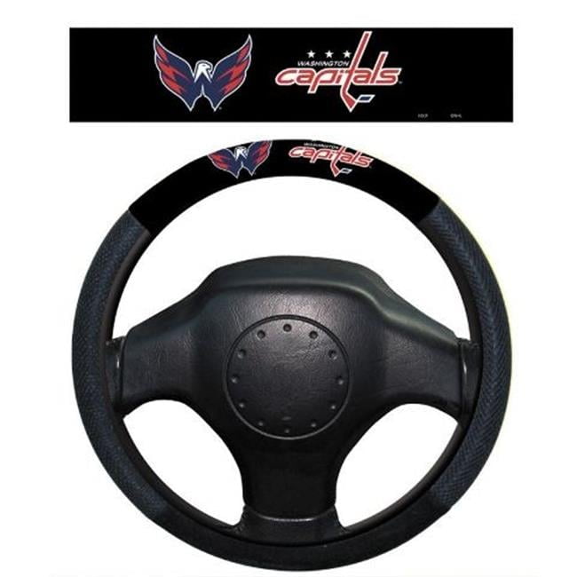 FANMATS Houston Texans Embroidered Steering Wheel Cover - Faux Suede & Mesh, 15 Inch Diameter, Team Logos