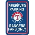 thumbnail image 1 of Fremont Die Inc Texas Rangers Plastic Parking Sign Parking Sign, 1 of 2
