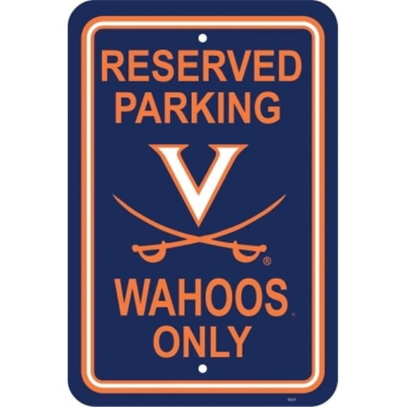 Fremont Die Virginia Cavaliers- 12 in. X 18 in. Plastic Parking Sign 12in. x 18in.