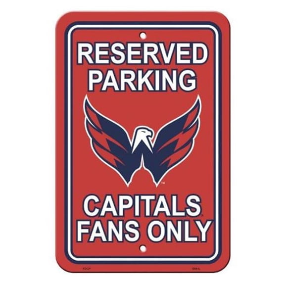 Fremont Die  Washington Capitals Plastic Parking Sign