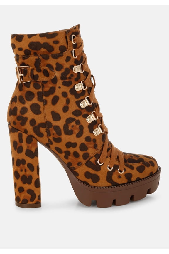 Fremont Leopard Print Chunky Boots