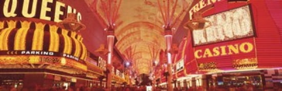 Fremont St Experience Las Vegas NV Canvas Art - Panoramic Images (36 x 12)