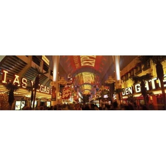 Fremont Street Experience Las Vegas NV USA Poster Print by - 36 x 12