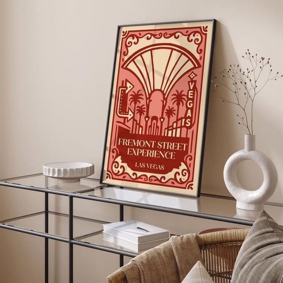 Fremont Street Las Vegas Cityscape Unframed Paper Print