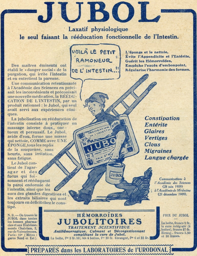 French Advertisement C1916 For Jubola Laxative Canvas Art - Ken Welsh Design Pics (13 x 17)