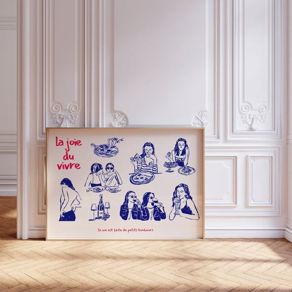French Aesthetic Trendy Retro Woman Cottagecore Chic Vie Est Belle ...
