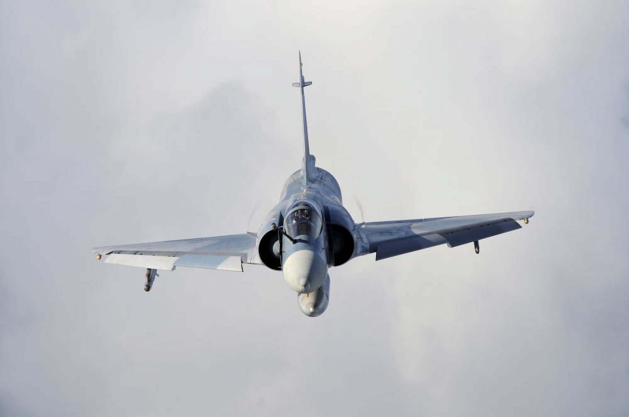 French Air Force Mirage 2000 in-flight over Brazil Canvas Art - Riccardo NiccoliStocktrek Images (34 x 23)