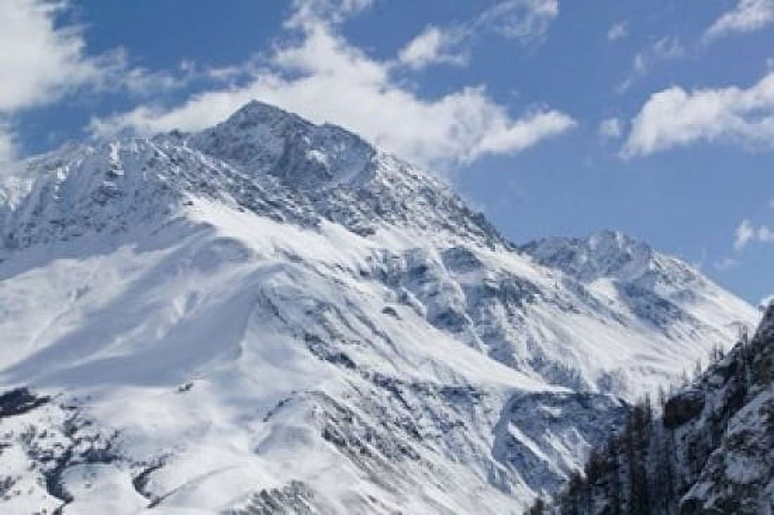 French Alps in Winter Canvas Art - Walter Bibikow DanitaDelimont (36 x 24)