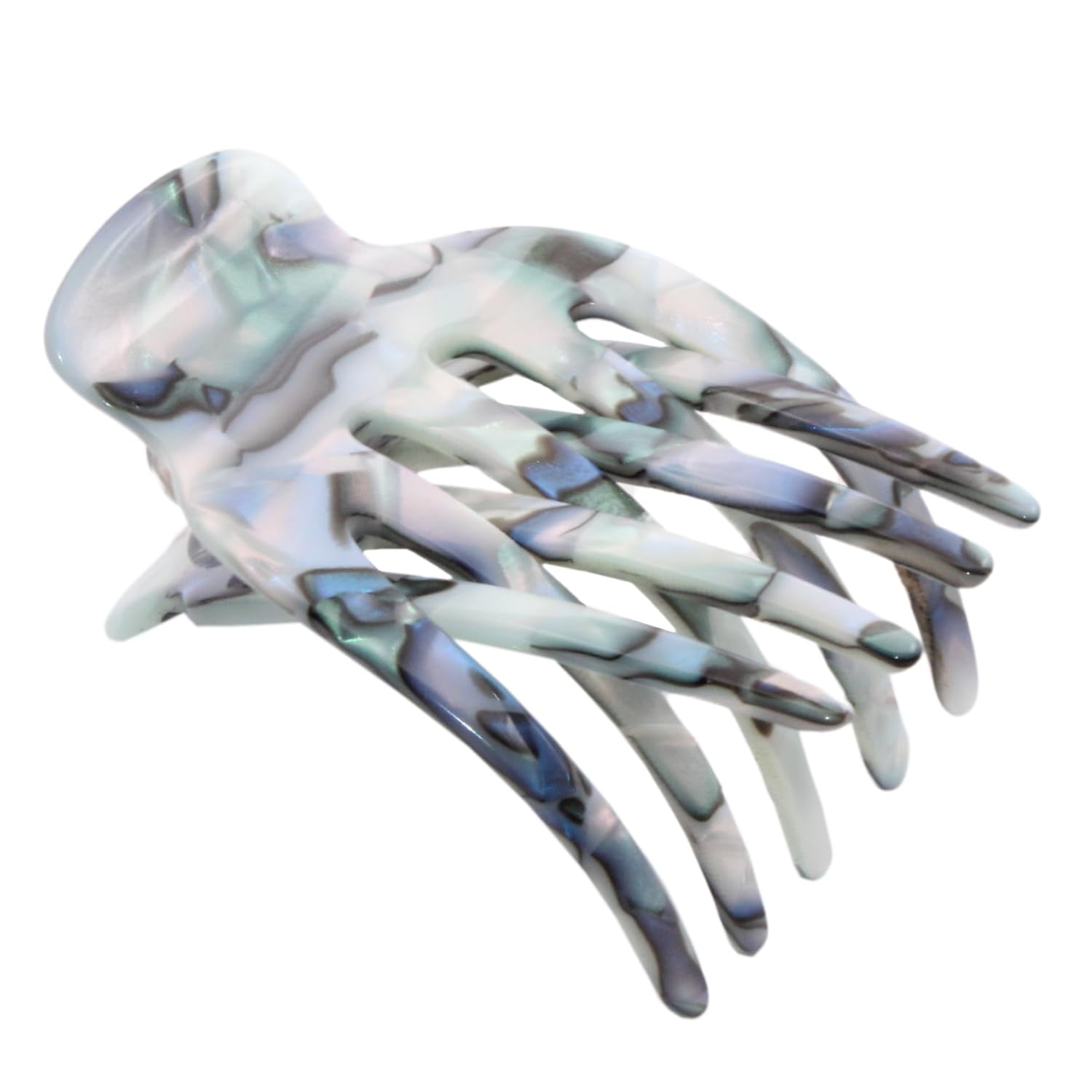 French Amie Bear Paw Small 2 &frac34;&rdquo; Celluloid Handmade Yoga Jaw Hair Claw for Women
