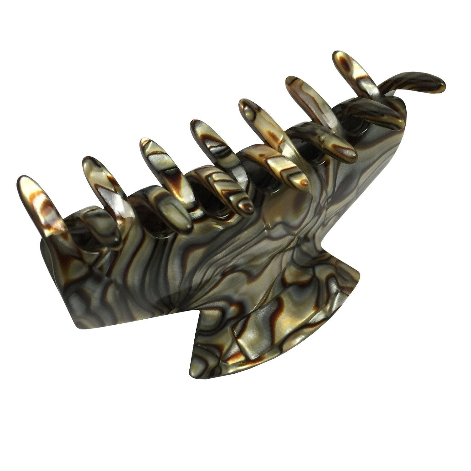 French Amie Chic Medium 2 1/4 Inch Handmade Celluloid Jaw Hair Claw