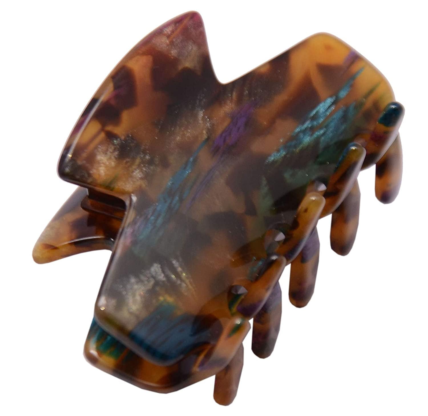 French Amie Chic Small Handmade Celluloid Acetate Jaw Hair Claw Clips
