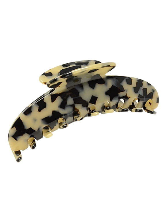 Contour Large 4 &frac34;&rdquo; Celluloid Handmade Jaw Hair Claw Clip for Women