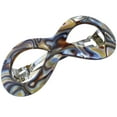 thumbnail image 1 of French Amie Infinity Loop 3&rdquo; Celluloid Handmade Automatic Hair Barrette, 1 of 25