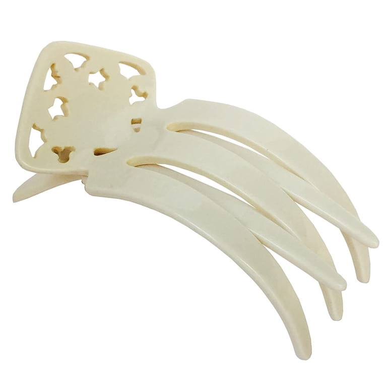 Medium Ivory Hair Claw Clip Handmade Celluloid Acetate No-Slip Grip Amazon.com : France Luxe Ivory Hair Clip for Women, Medium  main image 2