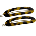 thumbnail image 1 of French Amie Oval Loop Small Hair Clip - Snap Tige Boule Women Barrette Set Of 2 (Tokyo), 1 of 13