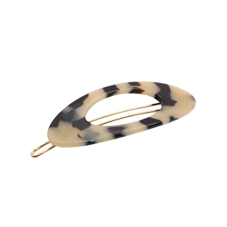 Mini Oval Celluloid Hair Clips Silver Onyx 2 Pcs Tige Boule French Style Amazon.com : French Amie Oval Mini Silver Grey Opera Tokyo  main image 4