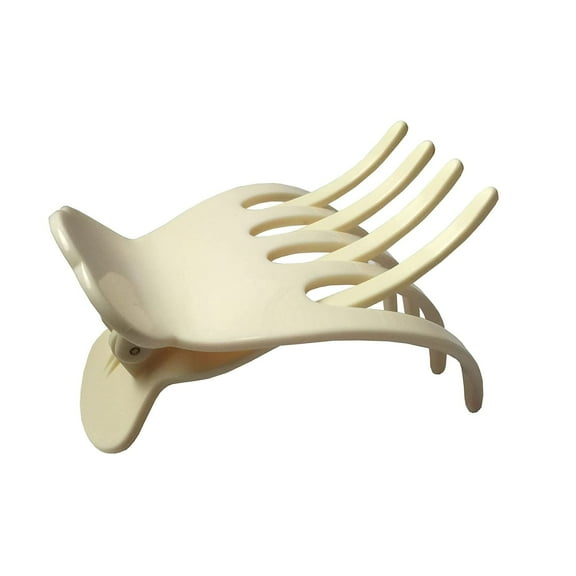 French Amie Scoop Medium Celluloid Handmade Hair Side Slider Beak Jaw Claw Clip