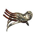 thumbnail image 1 of French Amie Scoop Medium Celluloid Handmade Hair Side Slider Beak Jaw Claw Clip, 1 of 25