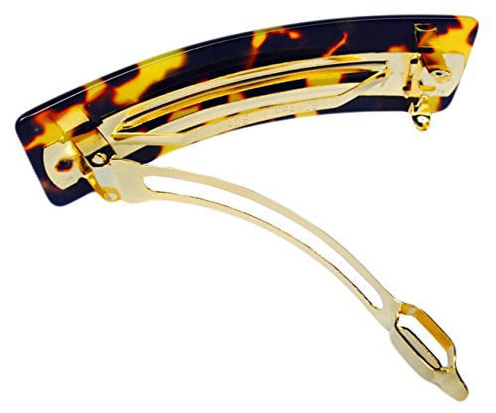 French Amie Wide Tokyo Rectangular Celluloid Handmade Hair 