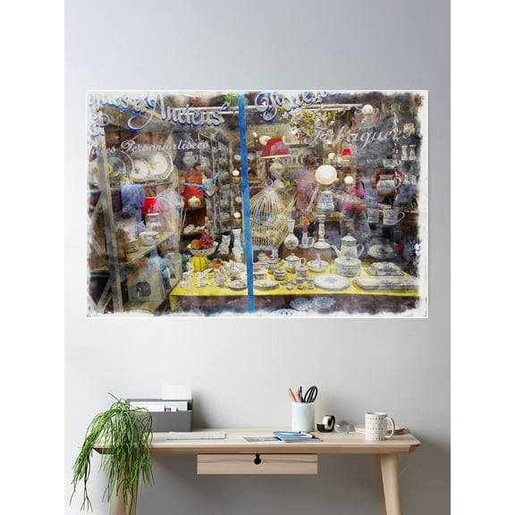 French Antiques Poster Wall Art, Modern Wall Decor For Living Room Bedroom, 12x18 UNFRAMED