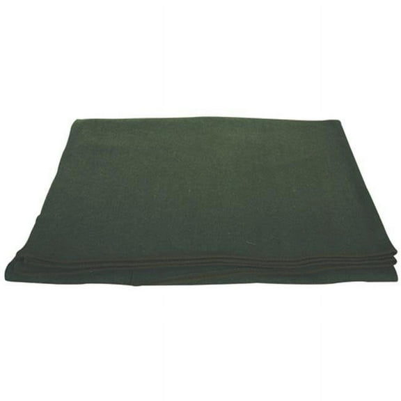 French Army Style Wool Blanket - French Olive
