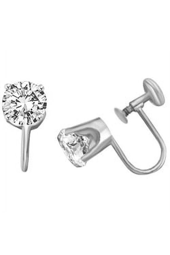 French Backs by Diamond Essence set in White Gold