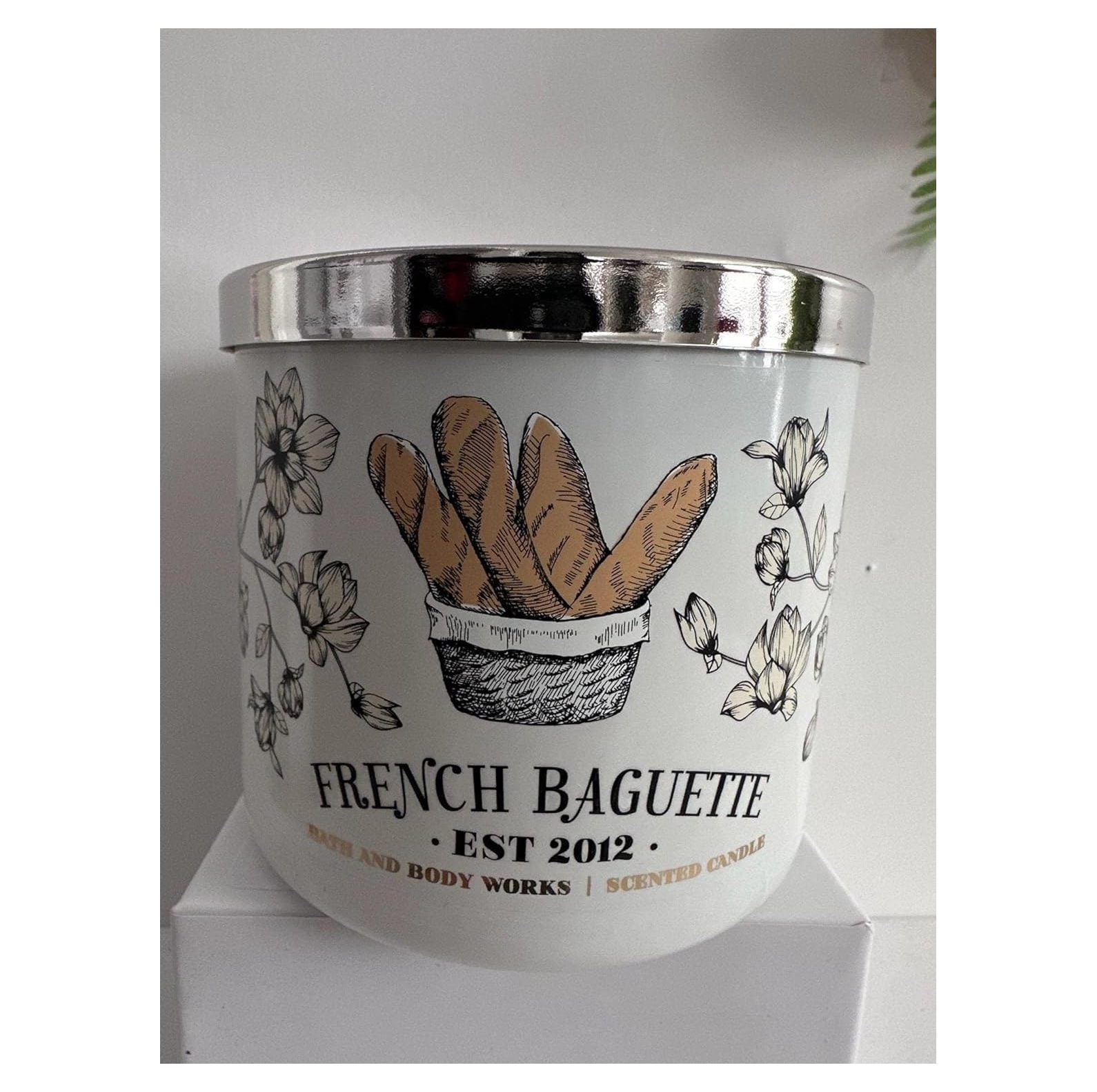 French Baguette 3 Wick Scented Candle Made W Essential Oils