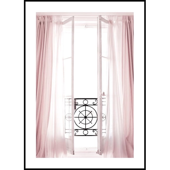 French Balcony Poster Wall Art, Modern Wall Decor For Living Room Bedroom, 8x12 UNFRAMED
