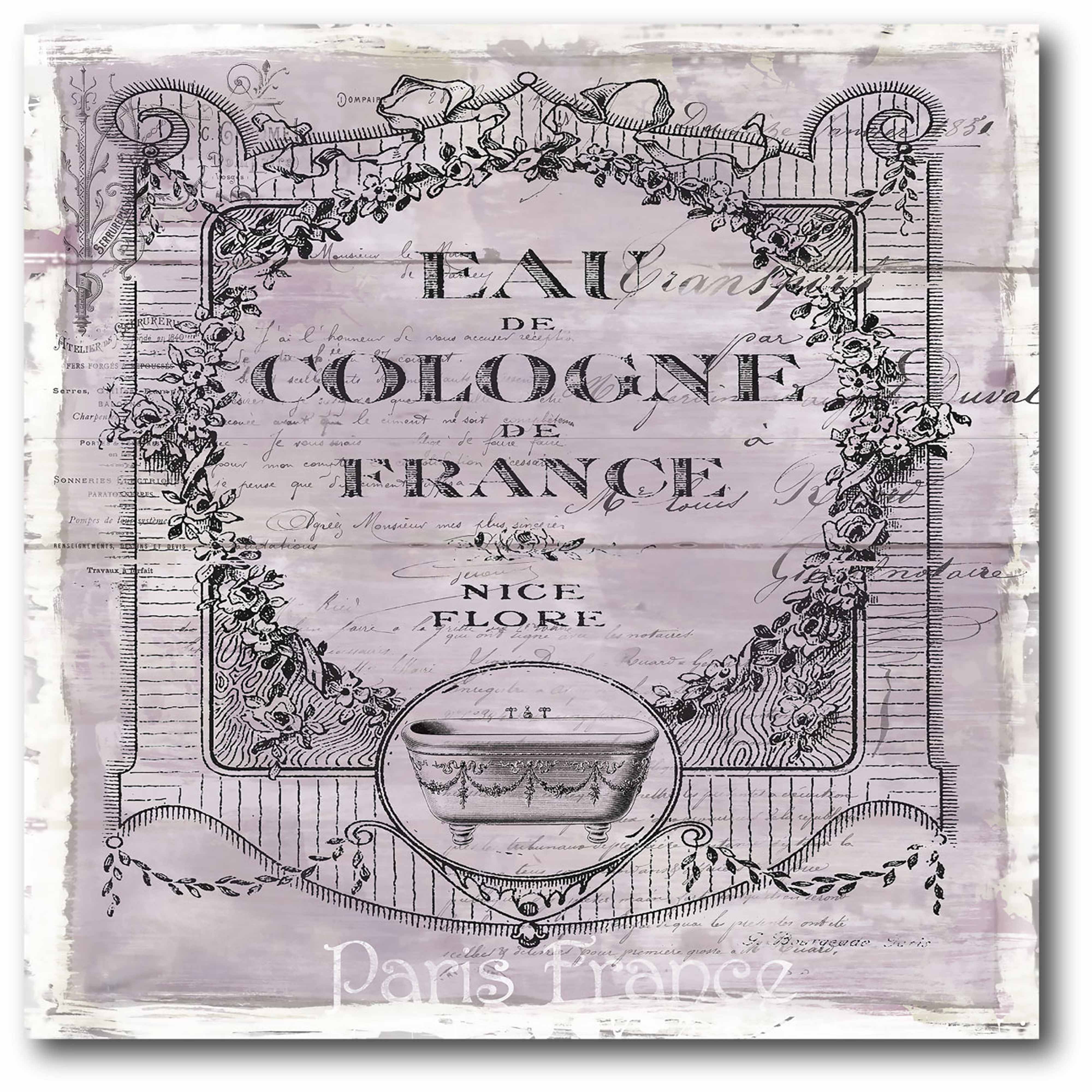 French Bath I Gallery-Wrapped Canvas Wall Art, 16x16