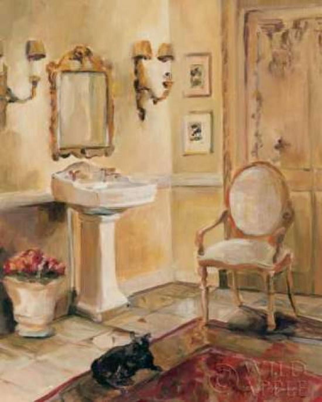 French Bath II Canvas Art - Marilyn Hageman (24 x 30)