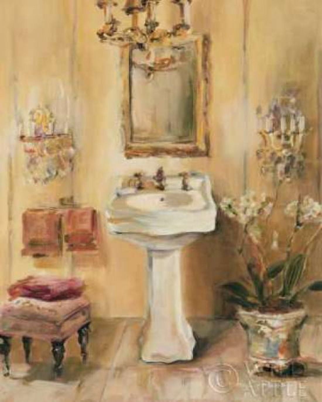 French Bath III Canvas Art - Marilyn Hageman (24 x 30)