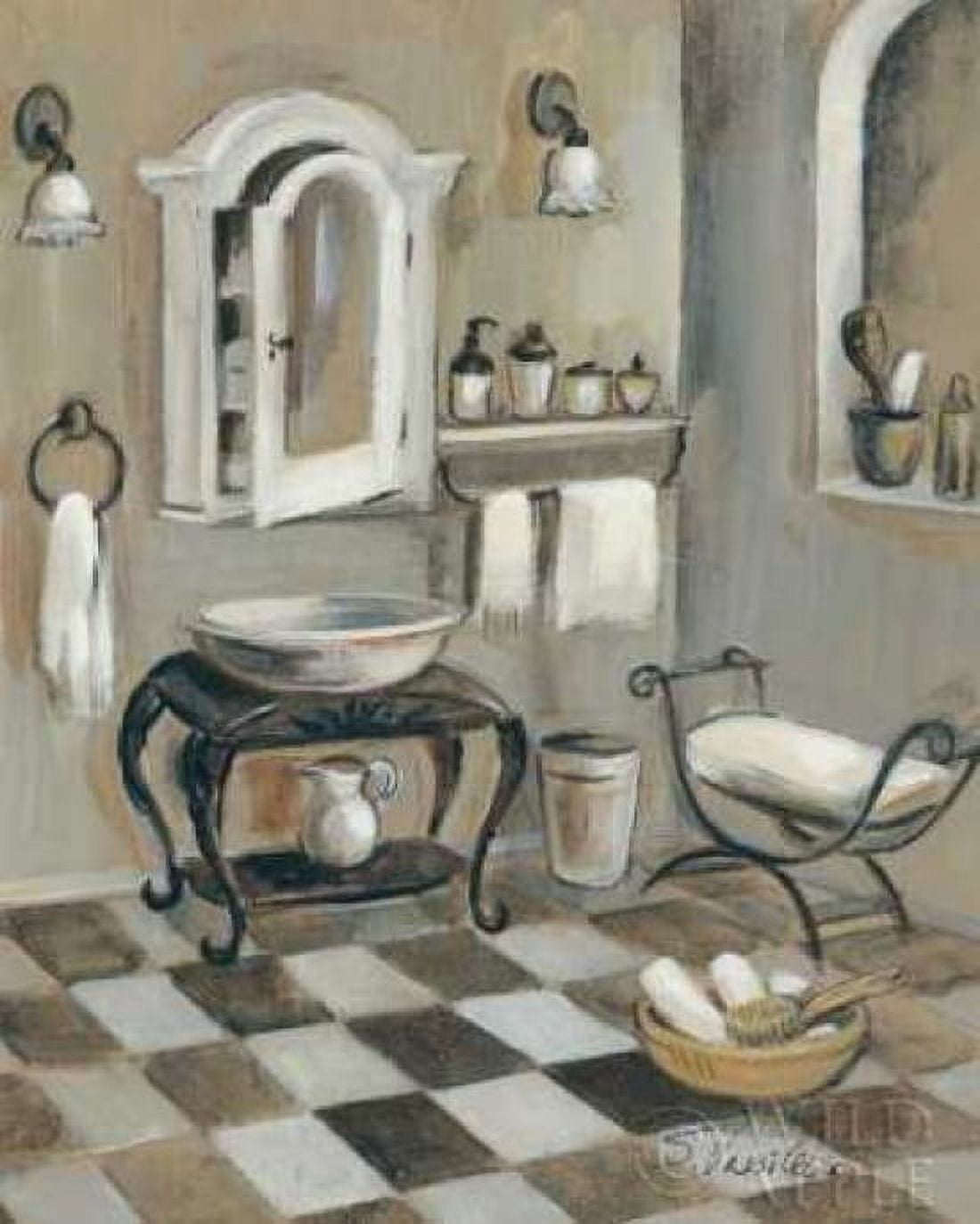 French Bath IV Canvas Art - Silvia Vassileva (24 x 30)