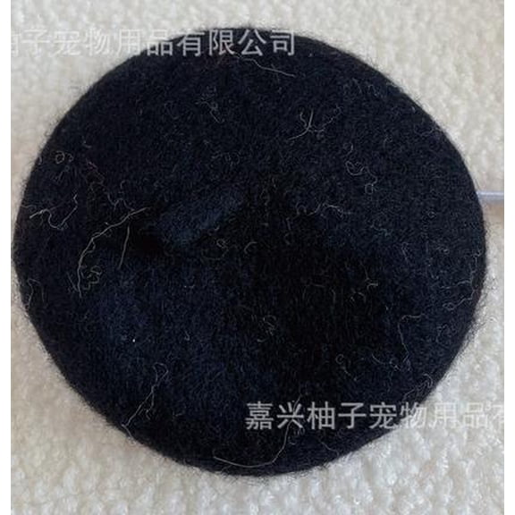 French Style Beanie Hat for Pets, Artist Dog Costume Photo Prop, Cat Christmas Outfit, Puppy Beret, Warm Dog Headwear for Holiday Parties