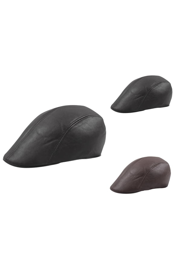 French Beret Beret And Flat Cap, Red Beret, Flat Brim Cap, Perfect for Sun Visor Hat Beret Leather Cap Autumn/Winter forward Cap Men's And Women's Thermal Caps