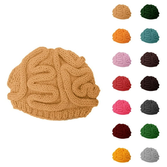 French Beret Beret And Flat Cap, Red Beret, Straw Fedora, Perfect for Sun Visor Hat Solid Color Spoof Fun Brain Hat Hand Knitted Multi Color Fashionable Casual Brain Hat