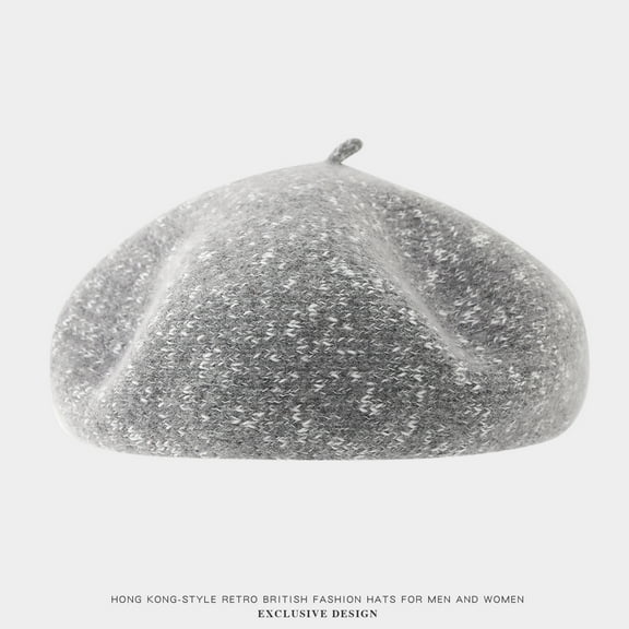 French Beret Hats for Women, Classic Wool Winter Beanie Cap Soft Warm for Ladies Accessory