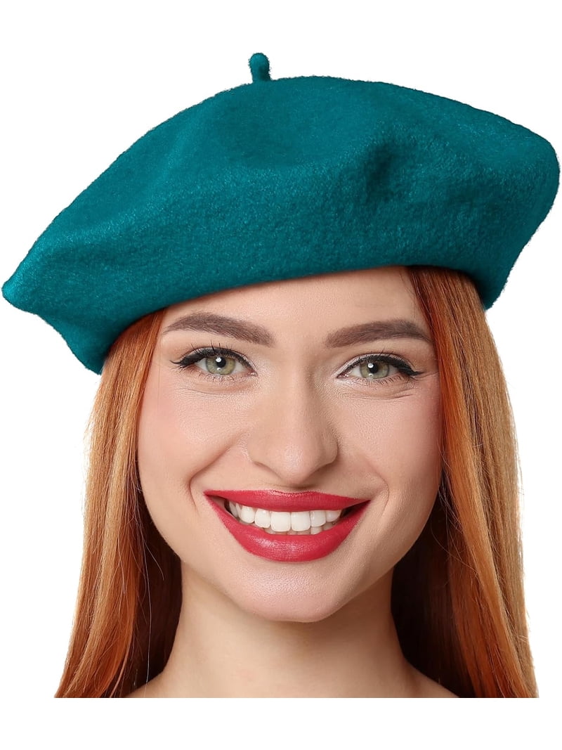 French Beret Hats for Women Girls, Classic Wool Berets Lady  display picture 2