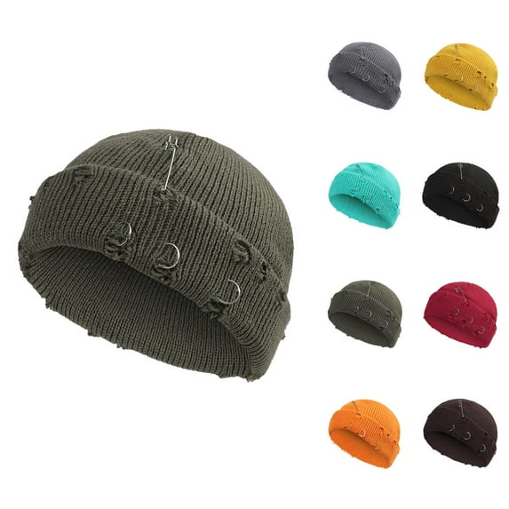 French Beret Panama Hat And Beret, Red Beret, Straw Fedora, for Winter Beret Men And Women Outdoor Solid Color Hole Knitted Cotton Hat Sunscreen Running Sports Warm Knitted Hat