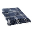 thumbnail image 1 of Contemporary Home Living French Blue and White Rectangular Cotton Plaid Decorative Throw 50" x 60", 1 of 3