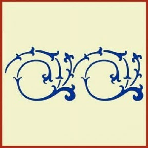 French Border Scroll Stencil - French France Country Stencils Deco Art Painting DIY Craft Plastic Wall Stencil Home Decoration French words reusable Mylar template - The Artful Stencil