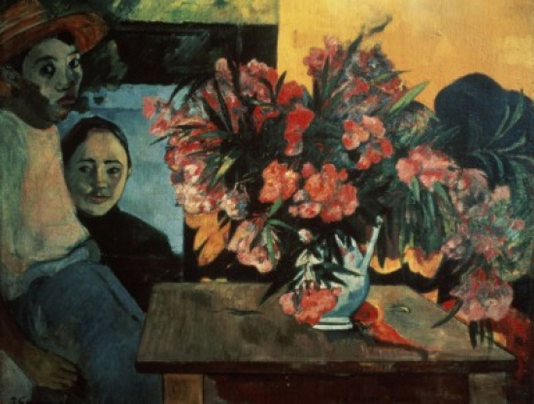 French Bouquet 1891 Paul Gauguin (1848-1903French) Oil on canvas Pushkin Museum of Fine Arts Moscow Canvas Art - Paul Gauguin (18 x 24)